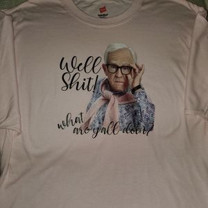 Hanes shirt with Leslie Jordan